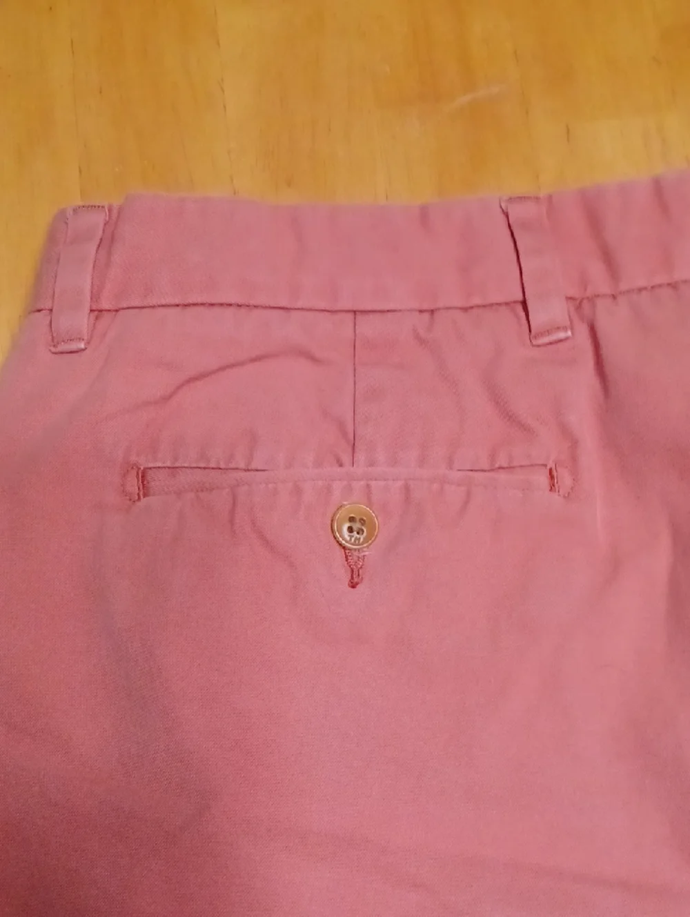 Tommy Hilfiger Men's Coral Pink Flat Front Chino Shorts Size 34